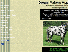 Tablet Screenshot of dreammakersappaloosas.com